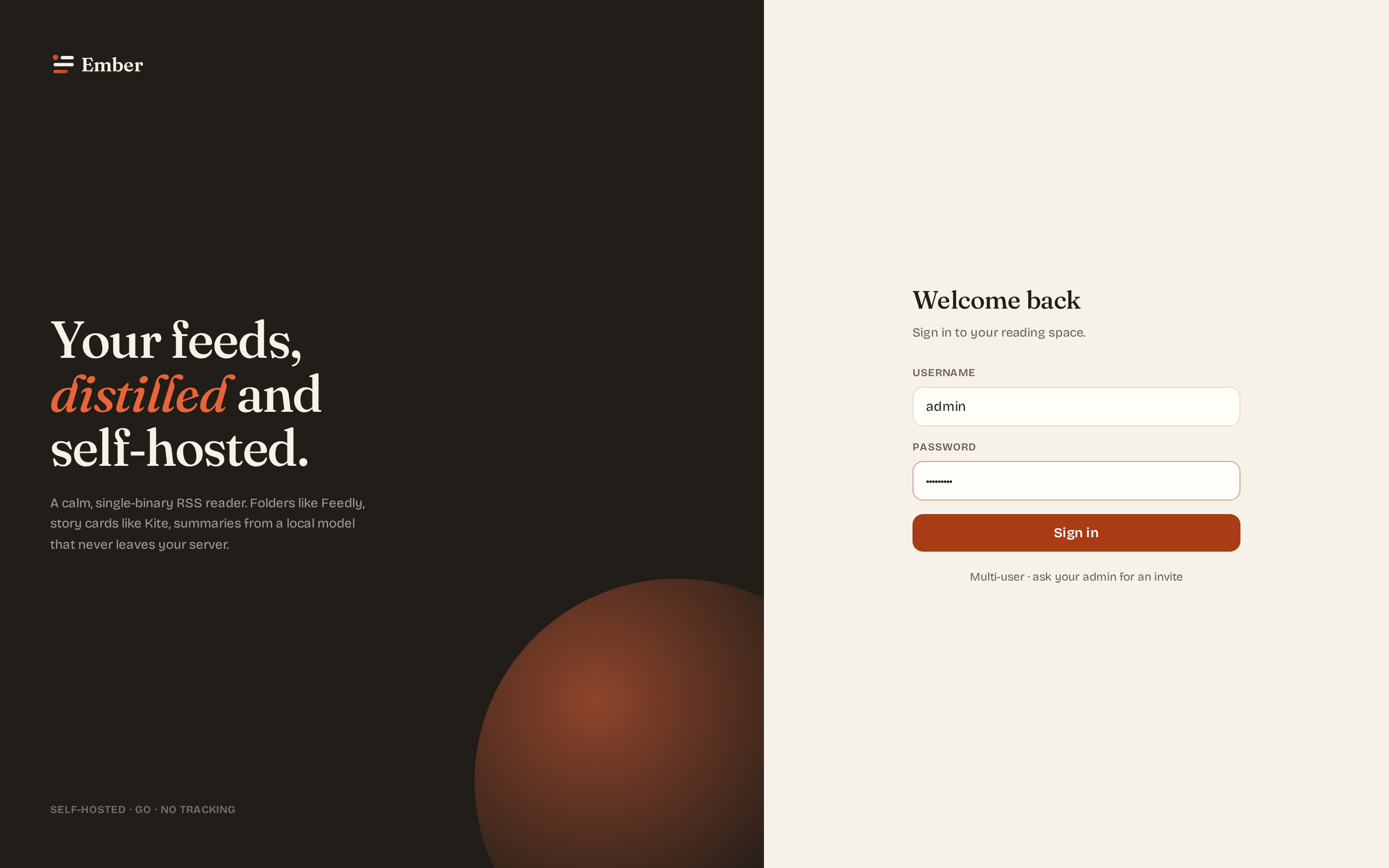 Login, desktop